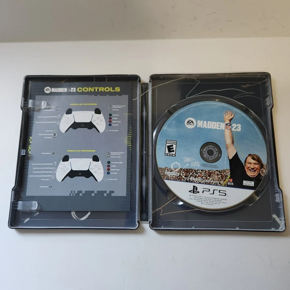 Madden NFL 23 SteelBook Edition Sony PlayStation 5 PS5 2022 Used CIB